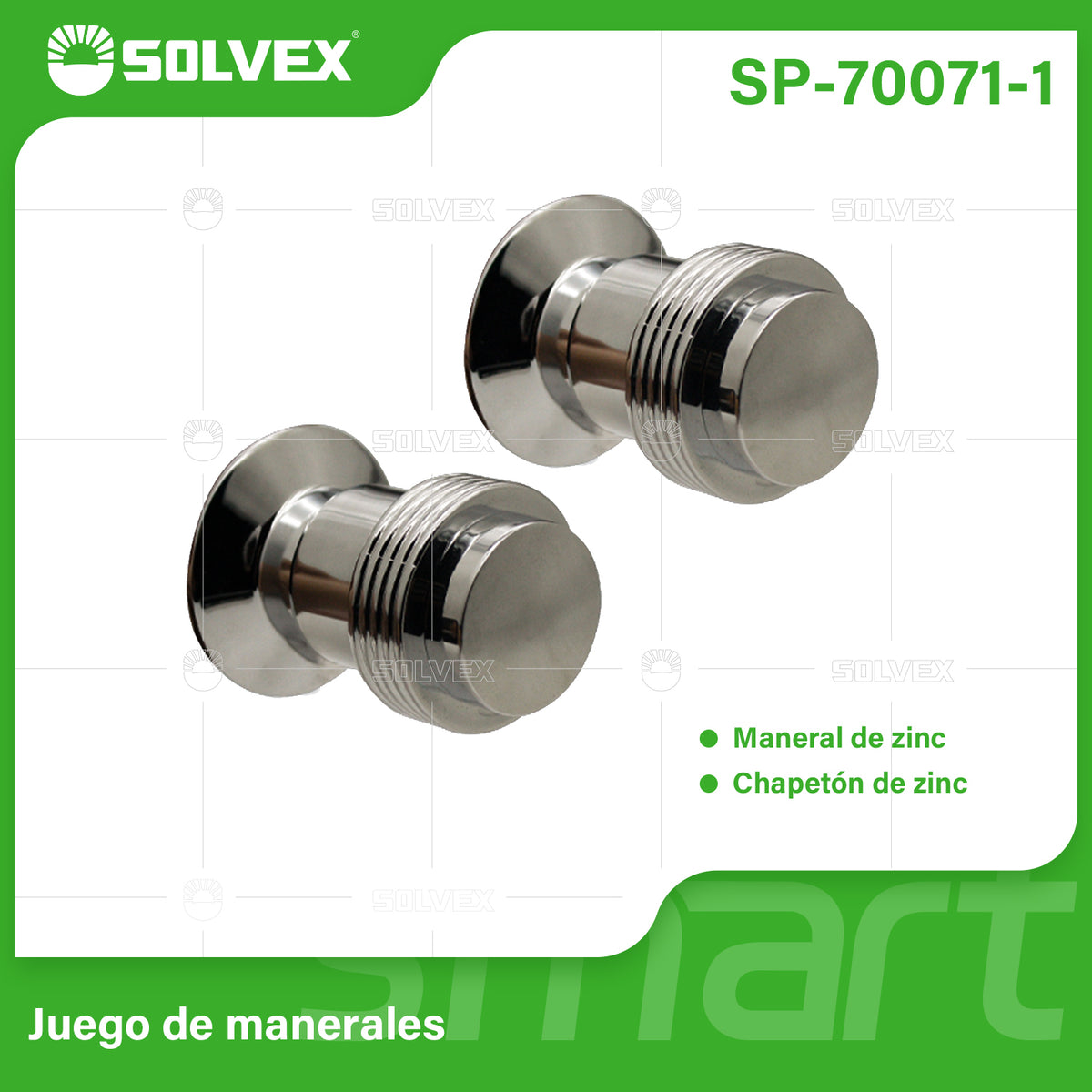 SP-70071-1-(Caja master 1 CTN=120 SKU)-(MOQ 2 SKU)-Juego de manerales
Maneral de zinc