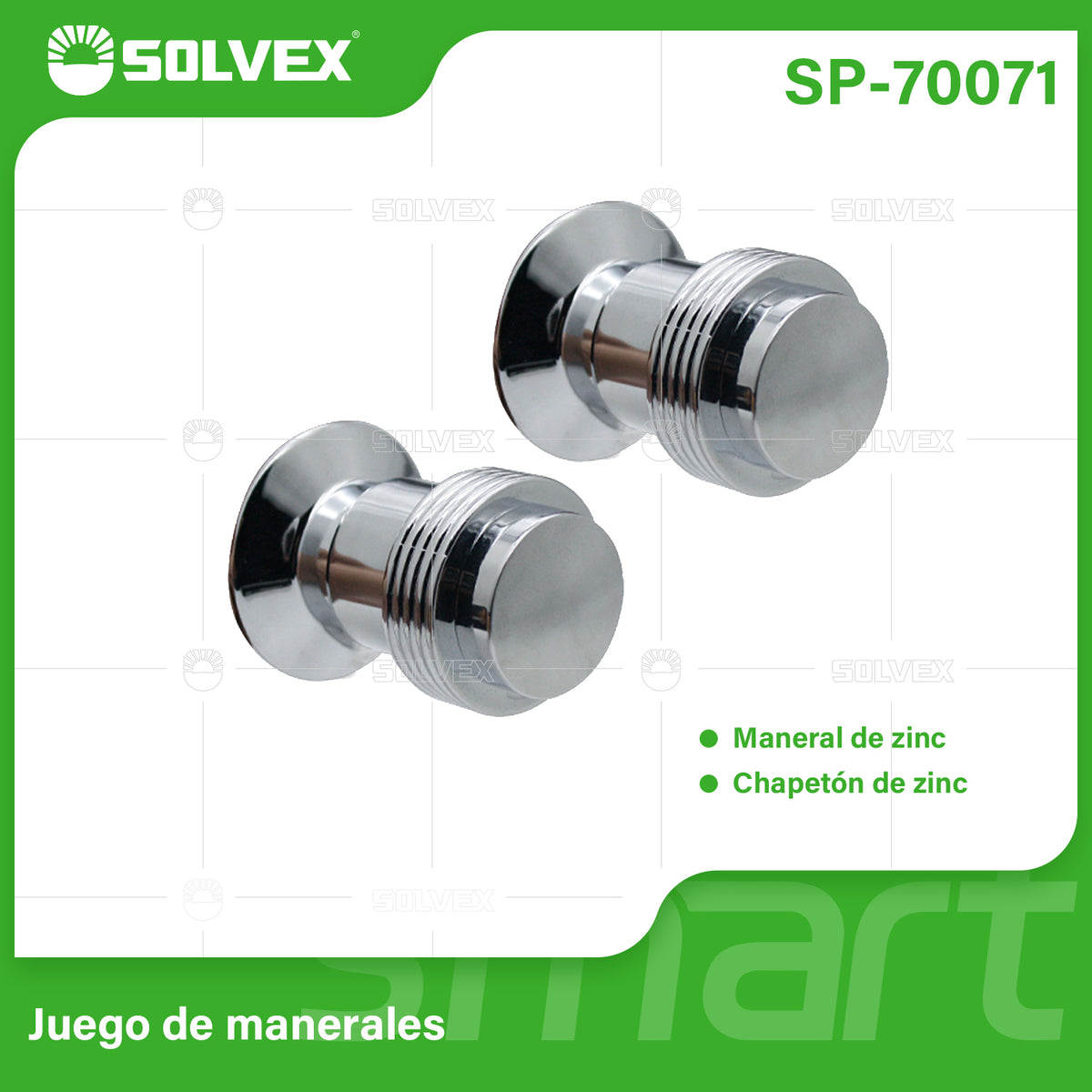 SP-70071-(Caja master 1 CTN=120 SKU)-(MOQ 2 SKU)-Juego de manerales
Maneral de zinc