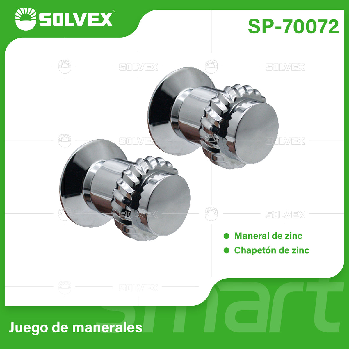 SP-70072-(Caja master 1 CTN=120 SKU)-(MOQ 2 SKU)-Juego de manerales
Maneral de zinc
