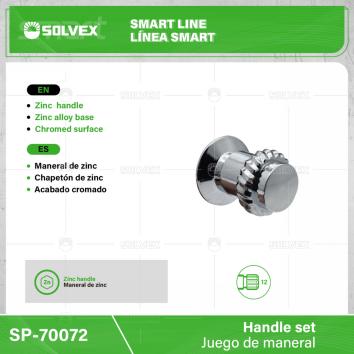 SP-70072-(Caja master 1 CTN=80 SKU)-(MOQ 2 SKU)-Juego de manerales
Maneral de zinc