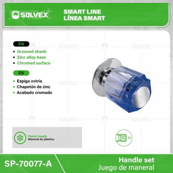 SP-70077-A-(Caja master 1 CTN=80 SKU)-(MOQ 2 SKU)-Juego de manerales
Espiga estría