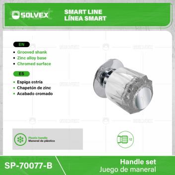 SP-70077-B-(Caja master 1 CTN=80 SKU)-(MOQ 2 SKU)-Juego de manerales
Espiga estría