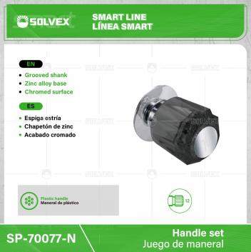 SP-70077-N-(Caja master 1 CTN=80 SKU)-(MOQ 2 SKU)-Juego de manerales
Espiga estría