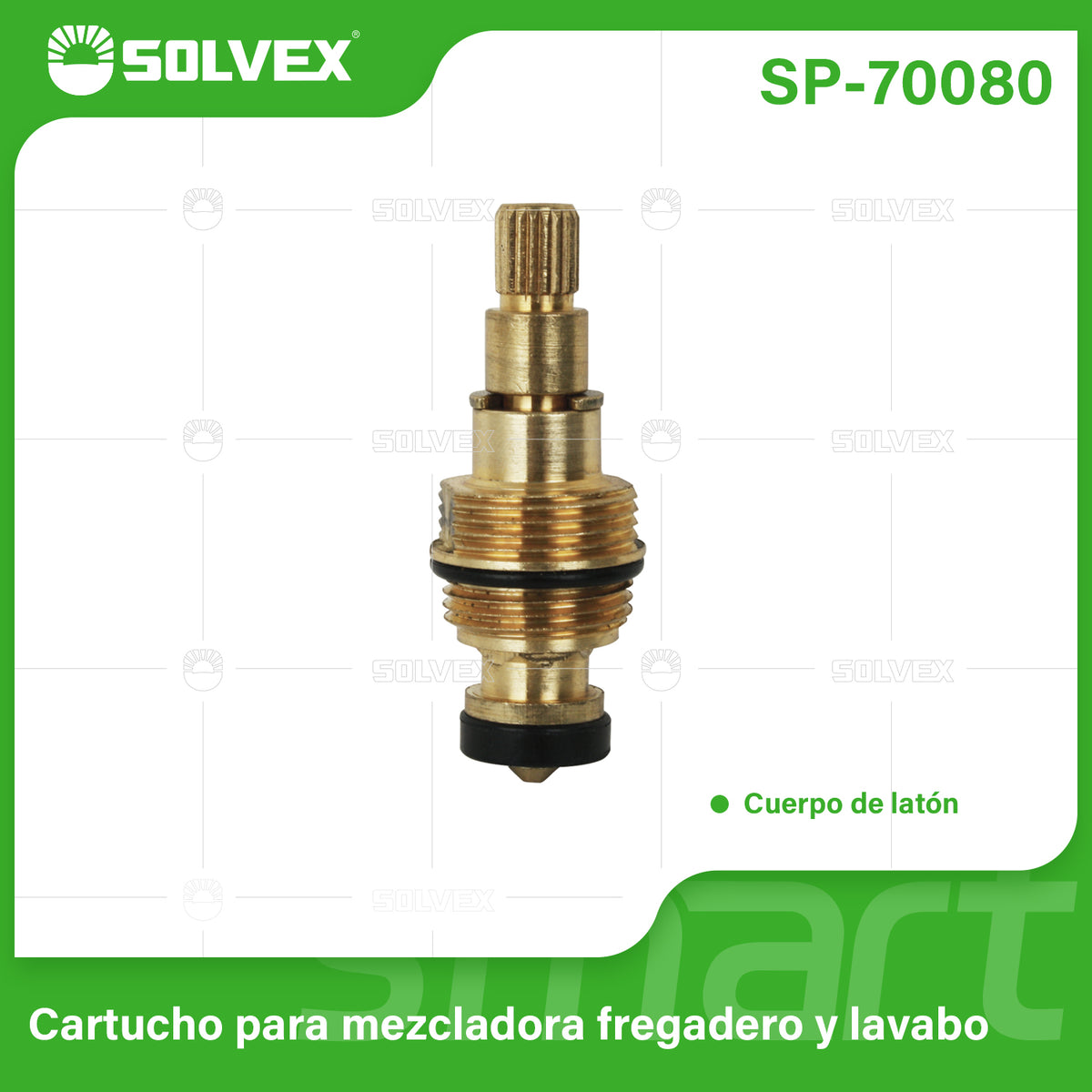 SP-70080-(Caja master 1 CTN=300 SKU)-(MOQ 50 SKU)-Cartucho para mezcladora fregadero y lavabo
Cuerpo de latón