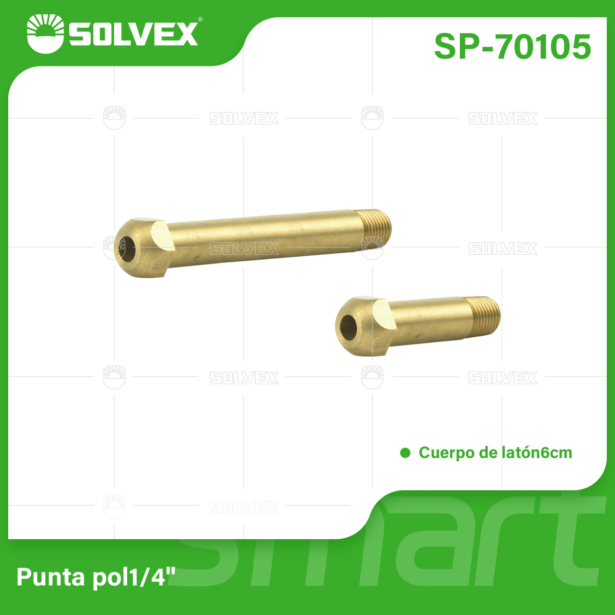 SP-70105-(Caja master 1 CTN=300 SKU)-(MOQ 50 SKU)-Punta pol1/4"
Rosca 1/4" NPT