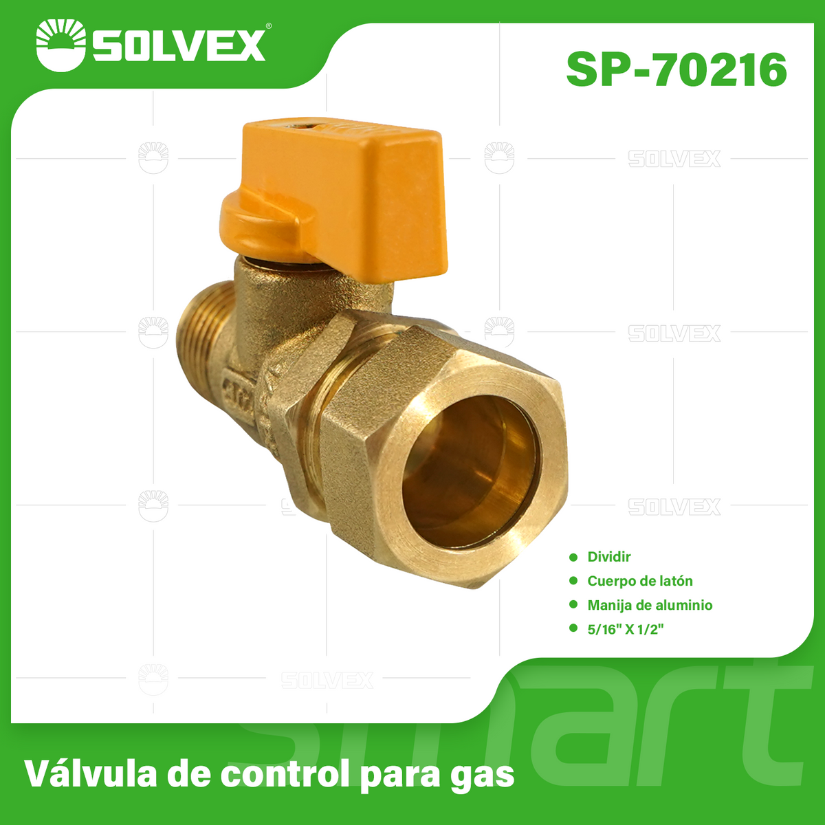 SP-70216-(Caja master 1 CTN=200 SKU)-(MOQ 20 SKU)-Válvula de control para gas 3/8" x 1/2"
Dividir