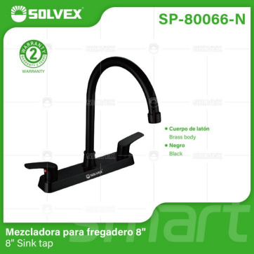 Liquidación SP-80066-N(Caja master 12)(MOQ 1 pz=1 caja) Mezcladora para fregadero 88" Sink tap