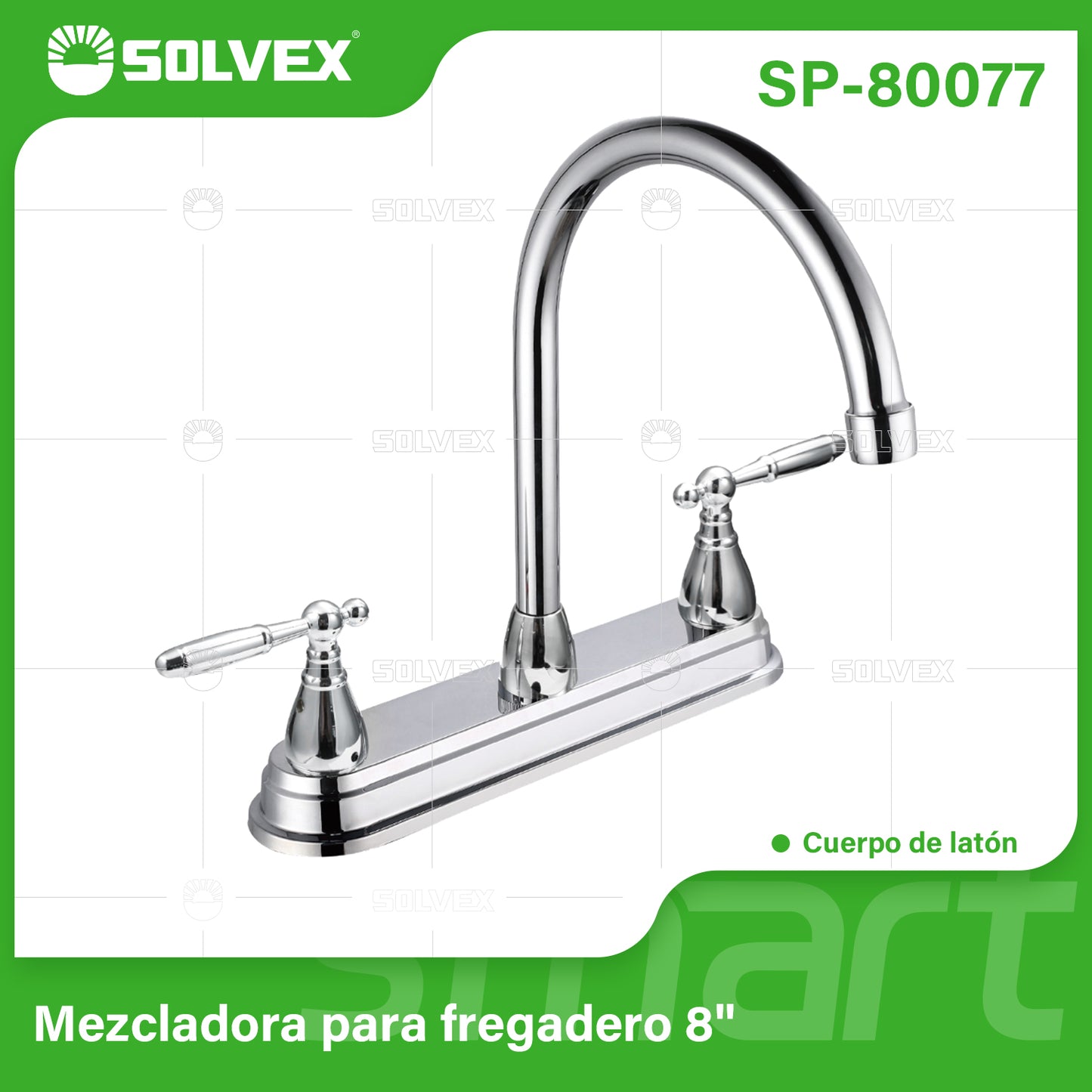 SP-80077 (Caja master 12)(MOQ 1 pz=1 caja) Mezcladora para fregadero 8