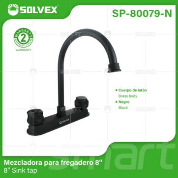 Liquidación SP-80079-N (Caja master 20)(MOQ 1 pz=1 caja) Mezcladora para fregadero 88" Sink tap
