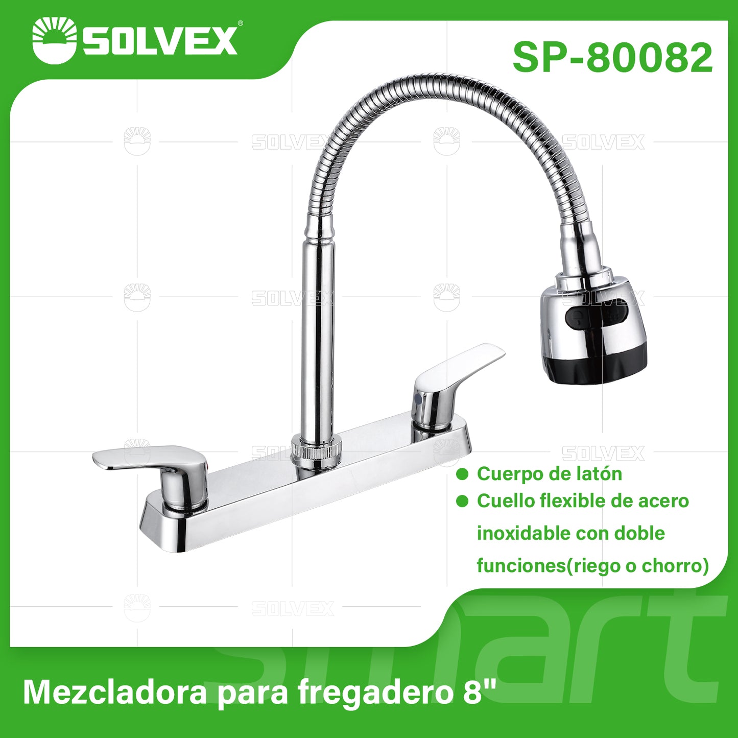 SP-80082 (Caja master 12)(MOQ 1 pz=1 caja) Mezcladora para fregadero 8
