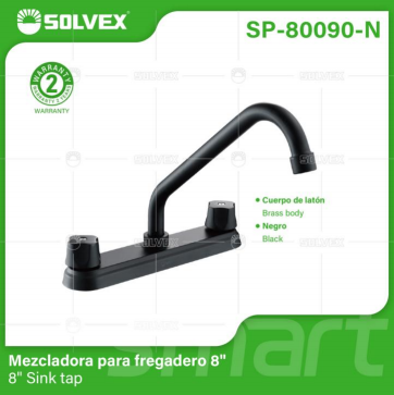 Liquidación SP-80090-N (Caja master 20)(MOQ 1 pz=1 caja) Mezcladora para fregadero 88" Sink tap
