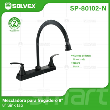 Liquidación SP-80102-N (Caja master 20)(MOQ 1 pz=1 caja) Mezcladora para fregadero 88" Sink tap