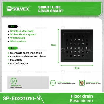 SP-E0221010-N-(Caja master 1 CTN=50 SKU)-(MOQ 1 SKU)-Resumidero
Cuerpo de acero inoxidable