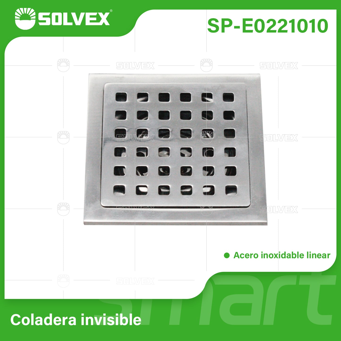 SP-E0221010 (Caja master 100)(MOQ 1pz=1caja) Coladera invisible