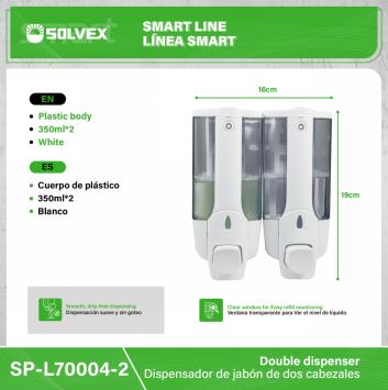 SP-L70004-2-(Caja master 1 CTN=40 SKU)-(MOQ 1 SKU)-Dispensador de jabón
Cuerpo de plástico