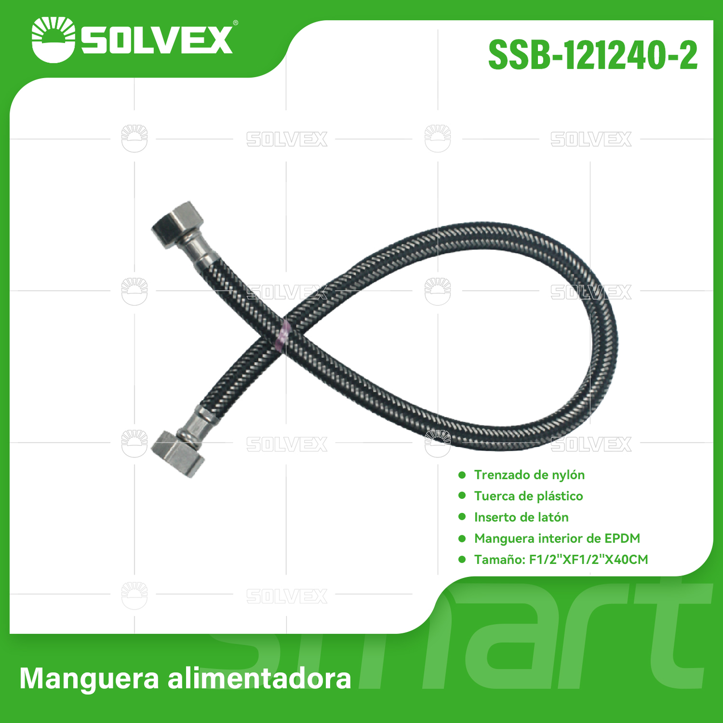 SSB-121240-2 (Caja master 150)(MOQ 10 pzs=1 bolsa) Manguera alimentadora