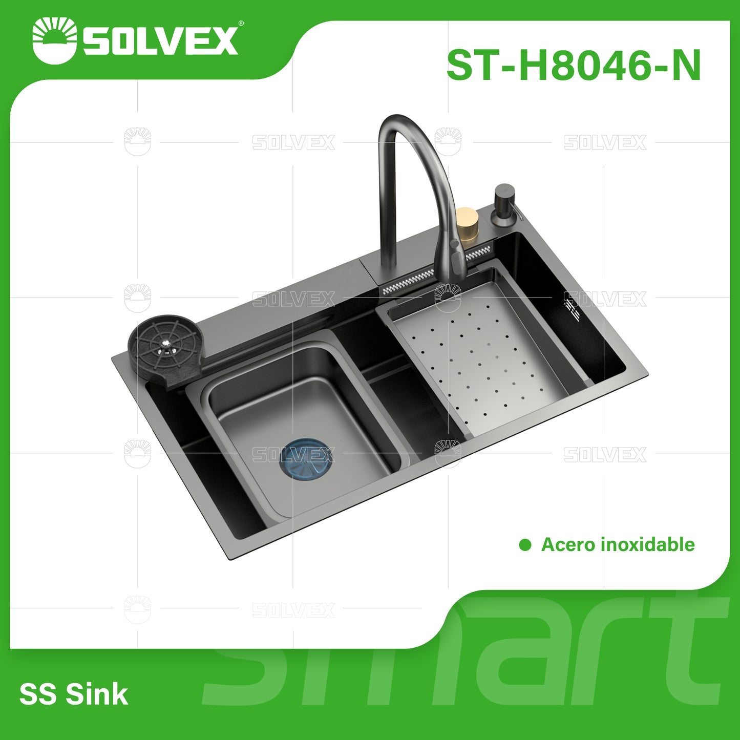 ST-H8046-N (Caja master 1)(MOQ 1 juego=1 caja) SS Sink