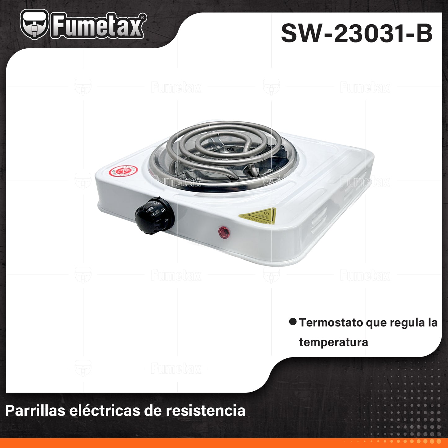 SW-23031-B-(Caja master 1 CTN=12 SKU)-(MOQ 1 SKU)-Parrilla eléctrica sencilla
Potencia nominal: 1000w
