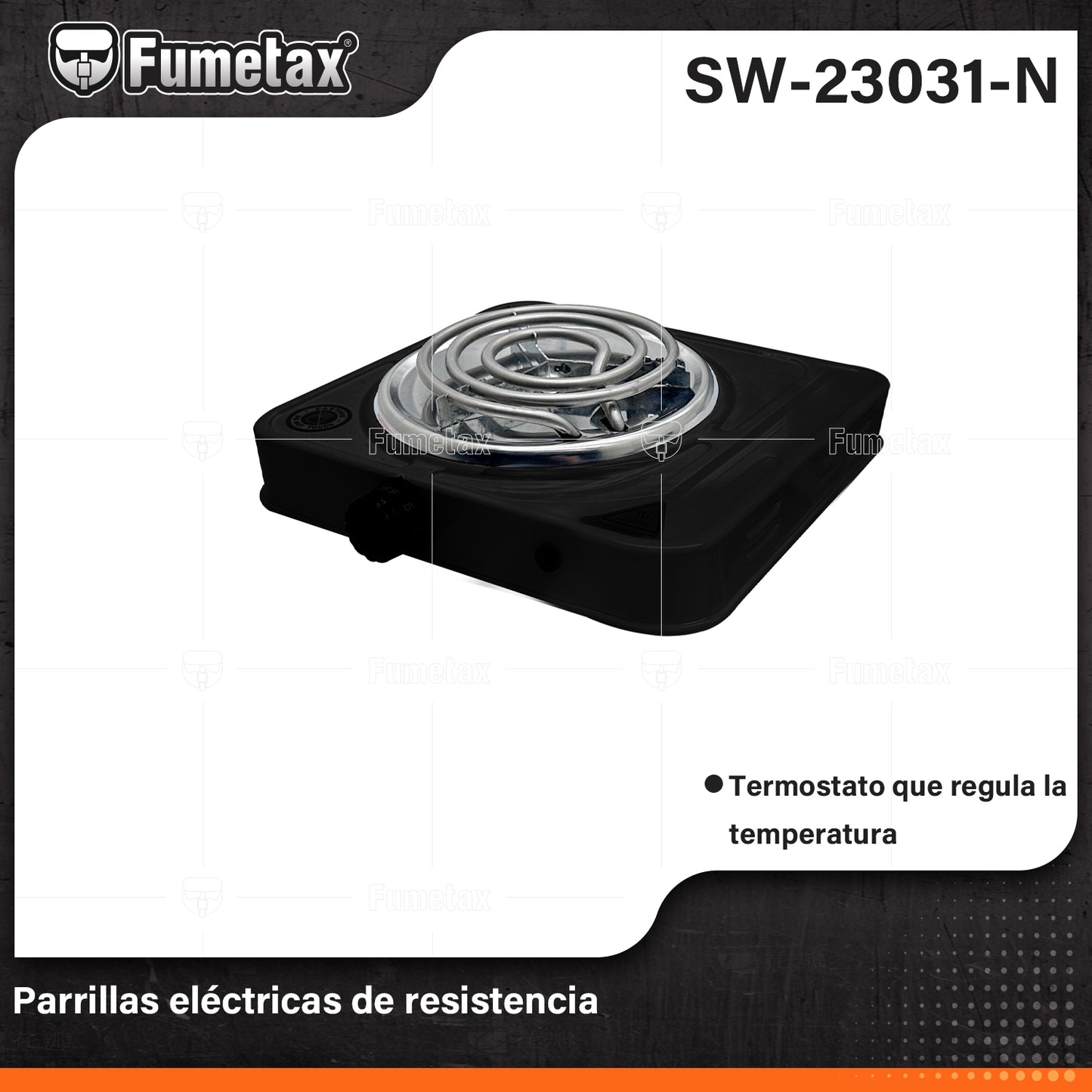 SW-23031-N-(Caja master 1 CTN=12 SKU)-(MOQ 1 SKU)-Parrilla eléctricas de resistencia
Potencia nominal: 1000w