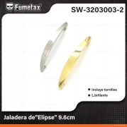 SW-3203003-2 (Caja master 500)(MOQ 20 pzs=1 caja) Jaladera de"Elipse" 9.6cm