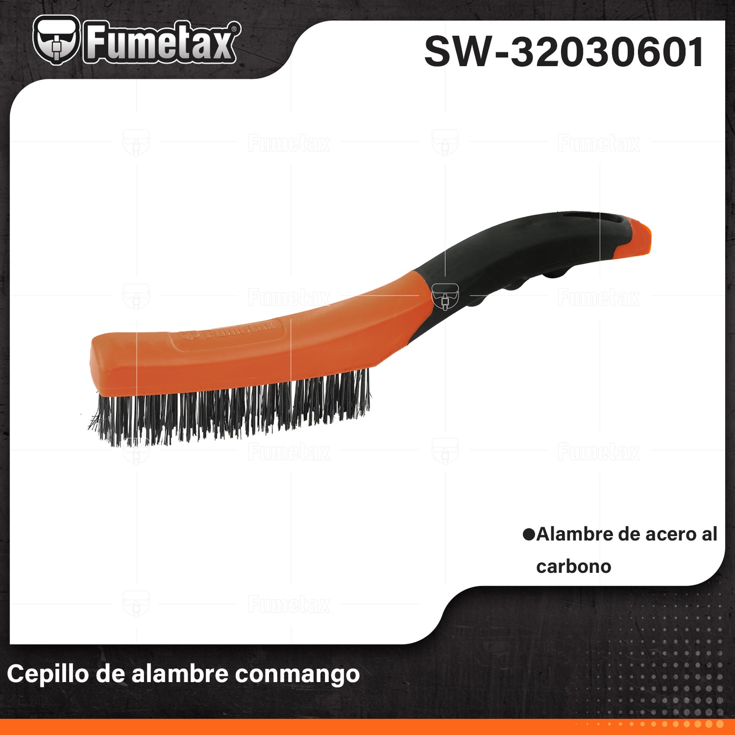 SW-32030601-(Caja master 1 CTN=96 SKU)-(MOQ 12 SKU)-Cerdas de acero al carbono
Mango ergonómico de polipropileno