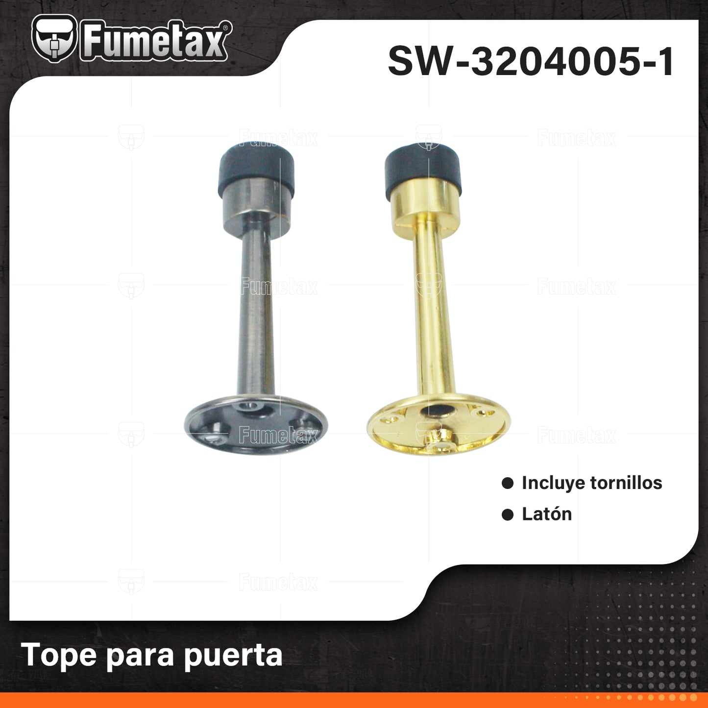 SW-3204005-1 (Caja master 500)(MOQ 1pz=1etiqueta) Tope para puerta