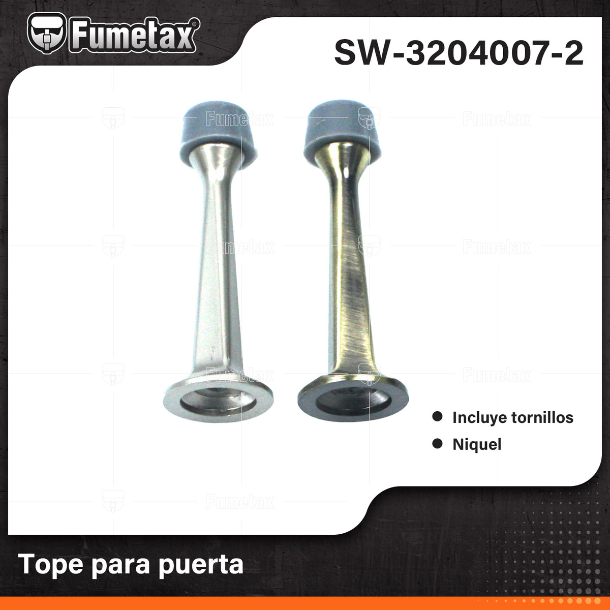 SW-3204007-2-(Caja master 1 CTN=500 SKU)-(MOQ 50 SKU)-Fabricada en metal
Incluyen tornillería