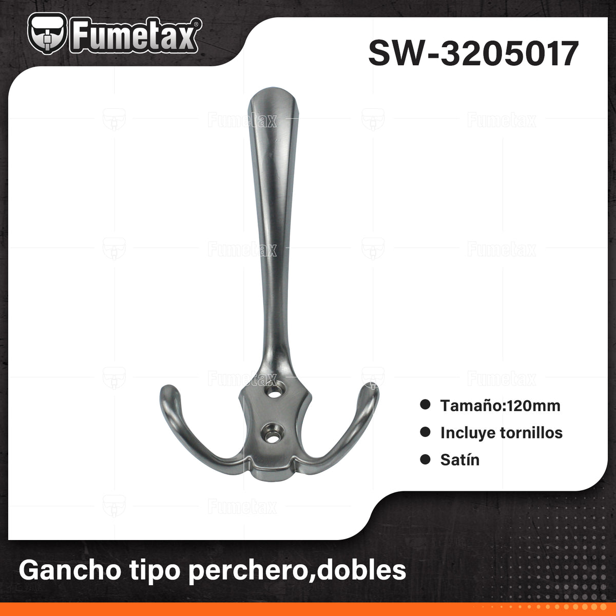SW-3205017-(Caja master 1 CTN=250 SKU)-(MOQ 25 SKU)-Fabricada en metal
Tamaño:120mm