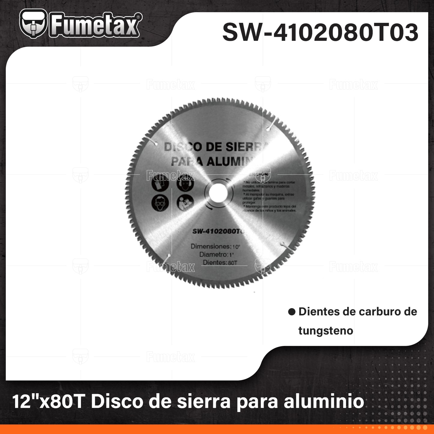 SW-4102080T03 (Caja master 20)(MOQ 1pz=1blsiter) "Disco de sierra para aluminio"