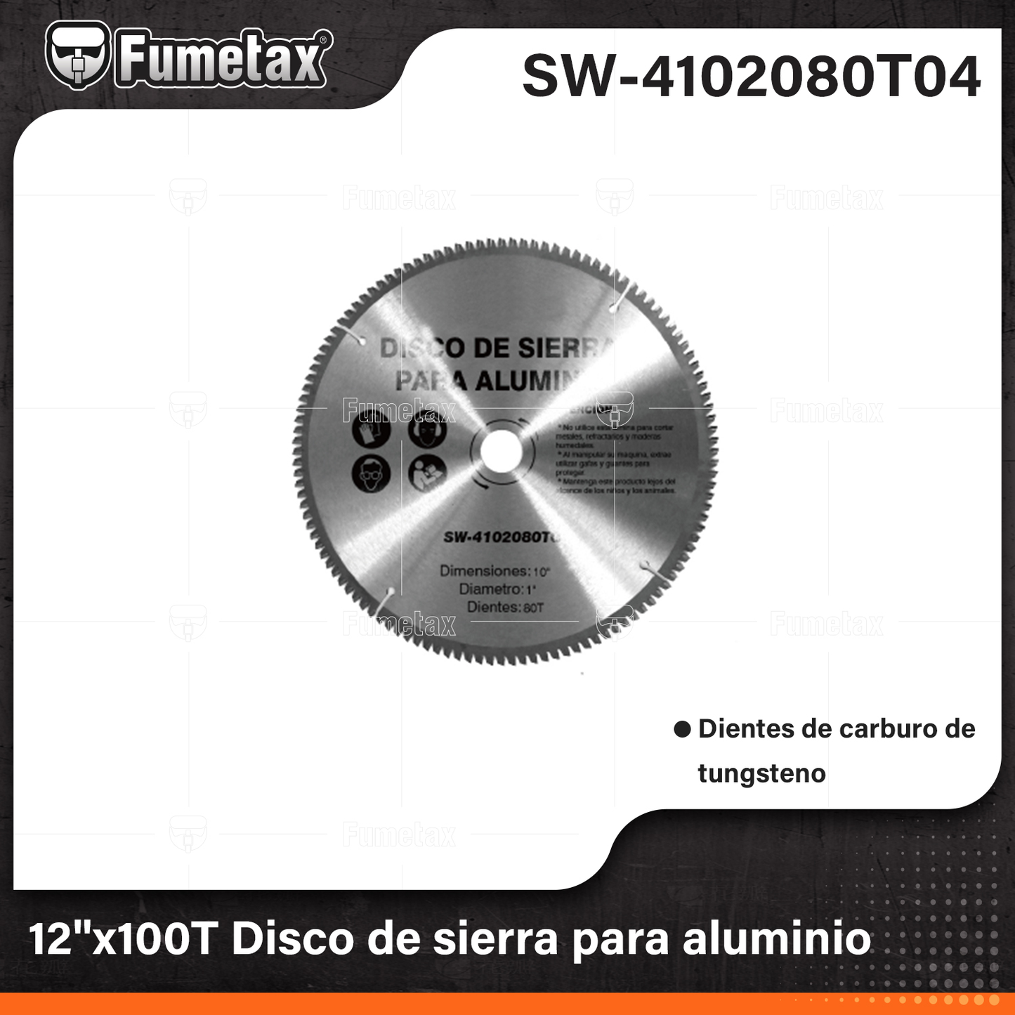 SW-4102100T04 (Caja master 20)(MOQ 1pz=1blsiter) "Disco de sierra para aluminio"