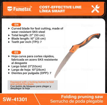 SW-41301-(Caja master 1 CTN=60 SKU)-(MOQ 1 SKU)-Hoja curva para cortes rápidos, fabricada en acero SK5 resistente al desgaste
Hoja plegable que se guarda en el mango para mayor seguridad