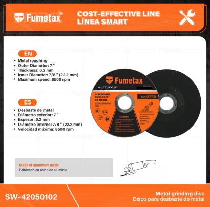 SW-42050102-(Caja master 1 CTN=50 SKU)-(MOQ 1 SKU)-Desbaste de metal
Fabricado de óxido de aluminio
