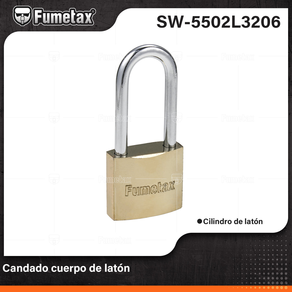 SW-5502L3206-(Caja master 1 CTN=192 SKU)-(MOQ 12 SKU)-Cuerpo de latón sólido acabado pulido y gancho largo
Seguro tipo perno, seguridad estándar