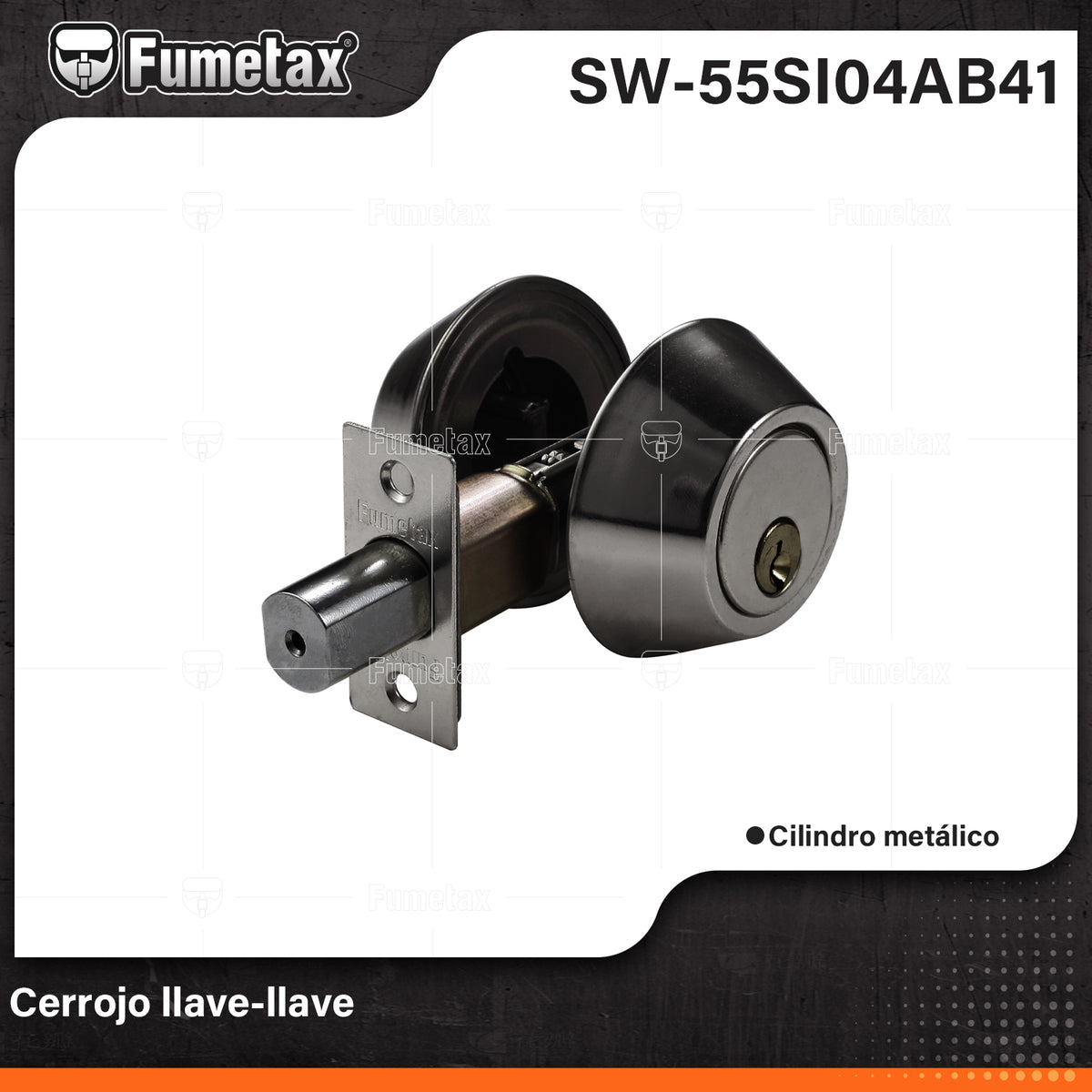 SW-55SI04AB41-(Caja master 1 CTN=24 SKU)-(MOQ 1 SKU)-Cerrojos con llave al exterior e interior
Para puertas derechas o izquierdas de 1-1/4" a 1-3/4" (32 a 45 mm)