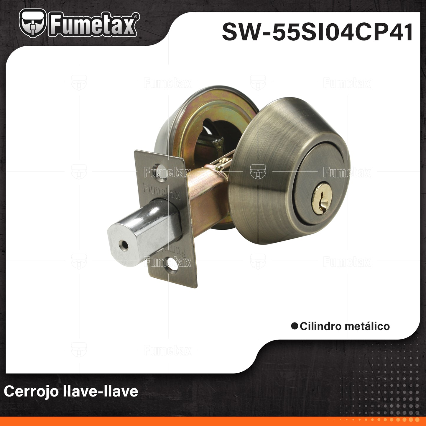 SW-55SI04CP41-(Caja master 1 CTN=24 SKU)-(MOQ 1 SKU)-Cerrojos con llave al exterior e interior
Para puertas derechas o izquierdas de 1-1/4" a 1-3/4" (32 a 45 mm)