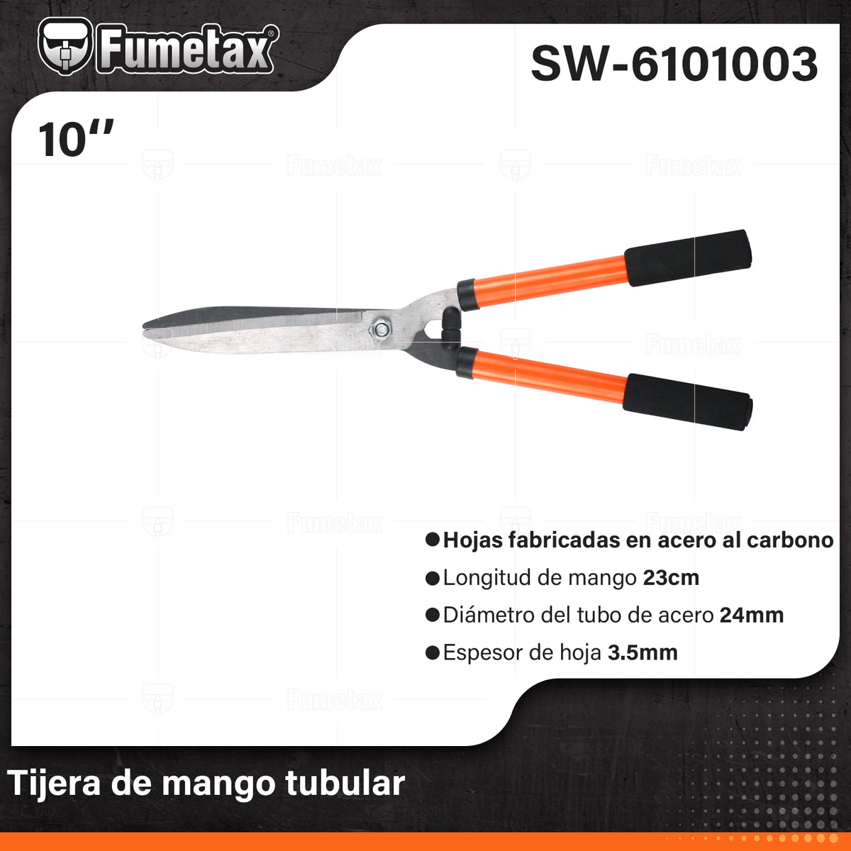 SW-6101003-(Caja master 1 CTN=12 SKU)-(MOQ 1 SKU)-Tijera para poda
Hojas fabricadas en acero al carbono