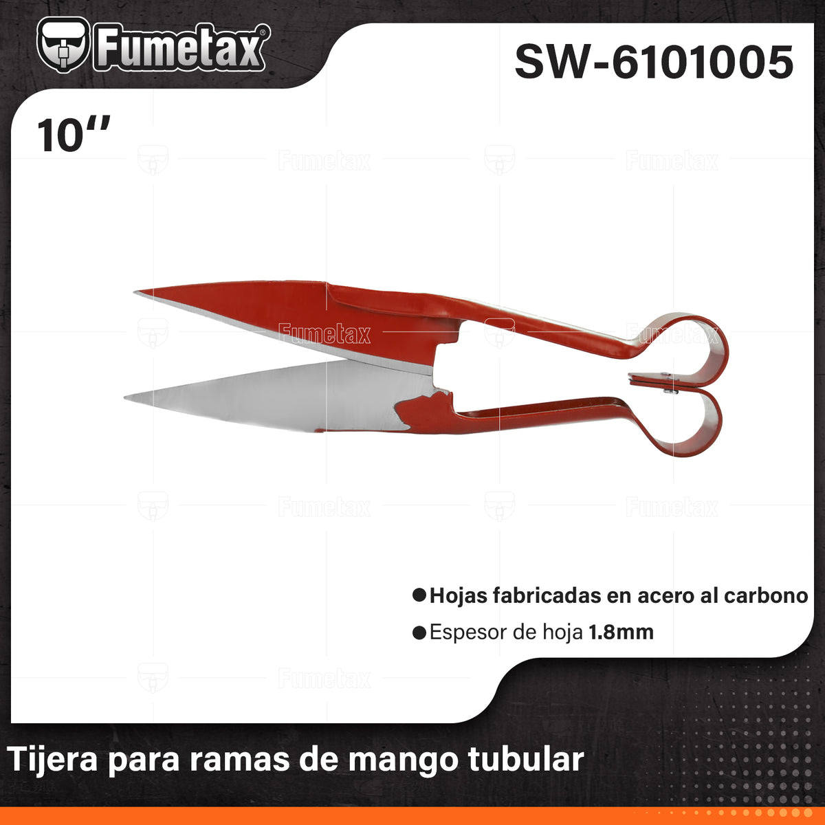 SW-6101005-(Caja master 1 CTN=96 SKU)-(MOQ 1 SKU)-Tijera para trasquilar
Hojas fabricadas en acero al carbono