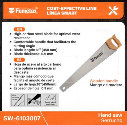 SW-6103007-(Caja master 1 CTN=36 SKU)-(MOQ 1 SKU)-Hoja de acero al alto carbono para óptima resistencia al desgaste
Mango más cómodo que facilita el ángulo de corte