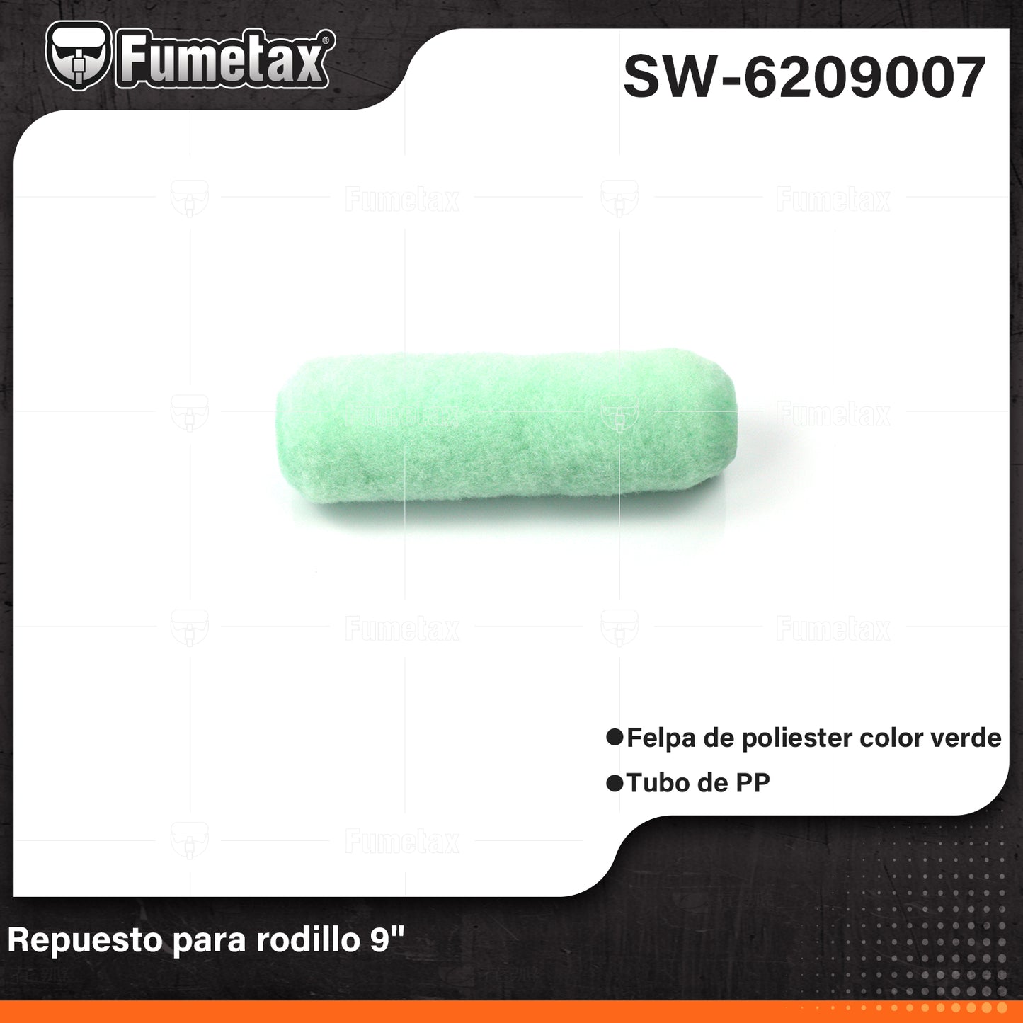 SW-6209007-(Caja master 1 CTN=100 SKU)-(MOQ 1 SKU)-Felpa de poliéster de alta densidad que cubre áreas de mayor tamaño en menos tiempo
Largo:9"
