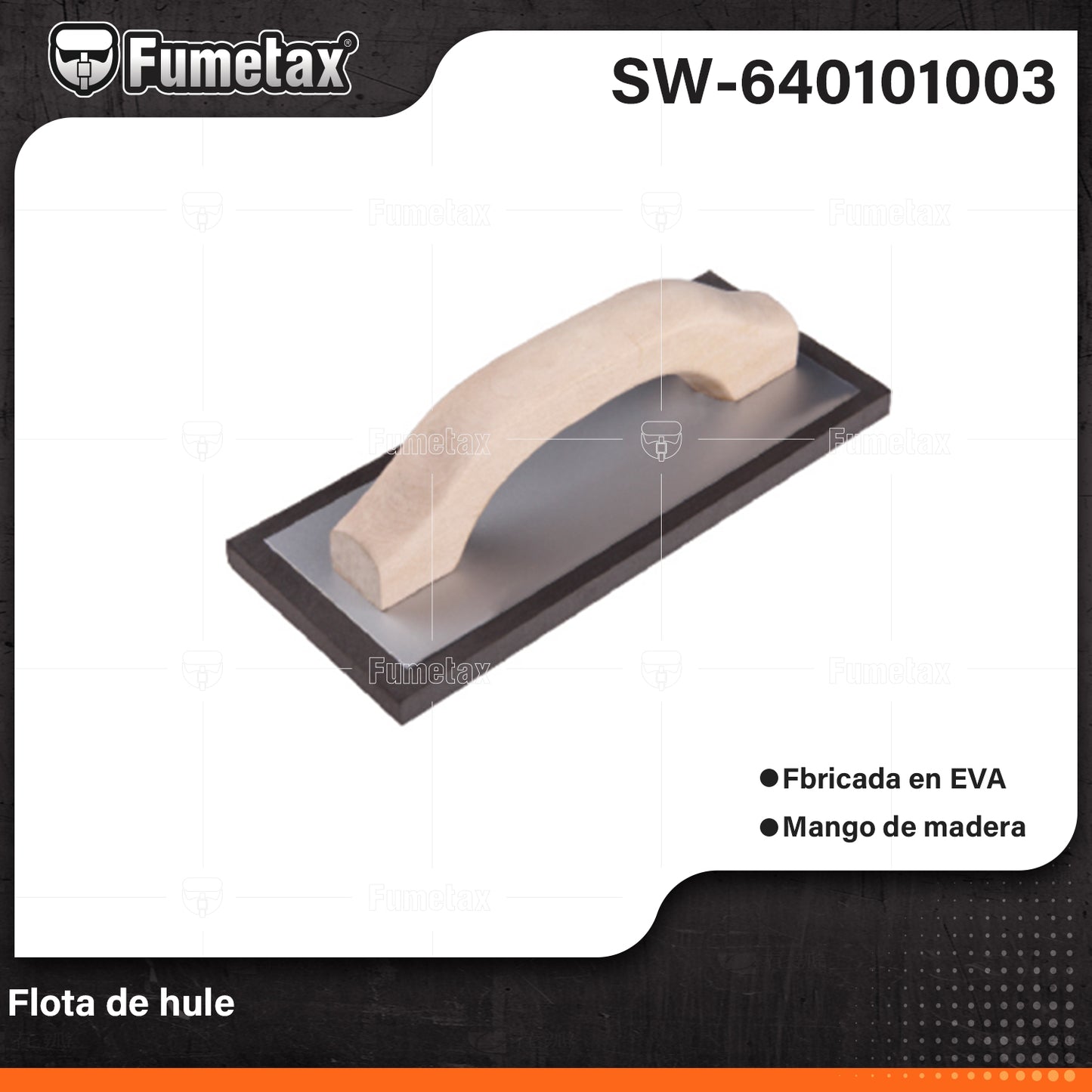 SW-640101003-(Caja master 1 CTN=36 SKU)-(MOQ 12 SKU)-Flota de hule
Acabado liso