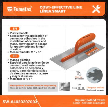 SW-64020207003-(Caja master 1 CTN=60 SKU)-(MOQ 6 SKU)-Marco de aluminio pulido espejo para fácil limpieza
Mango plástico