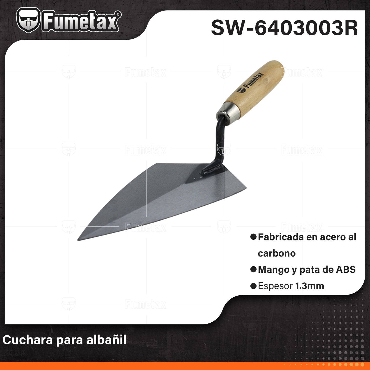 SW-6403003R (Caja master 60)(MOQ 1pz=1etiqueta) Cuchara para albañil