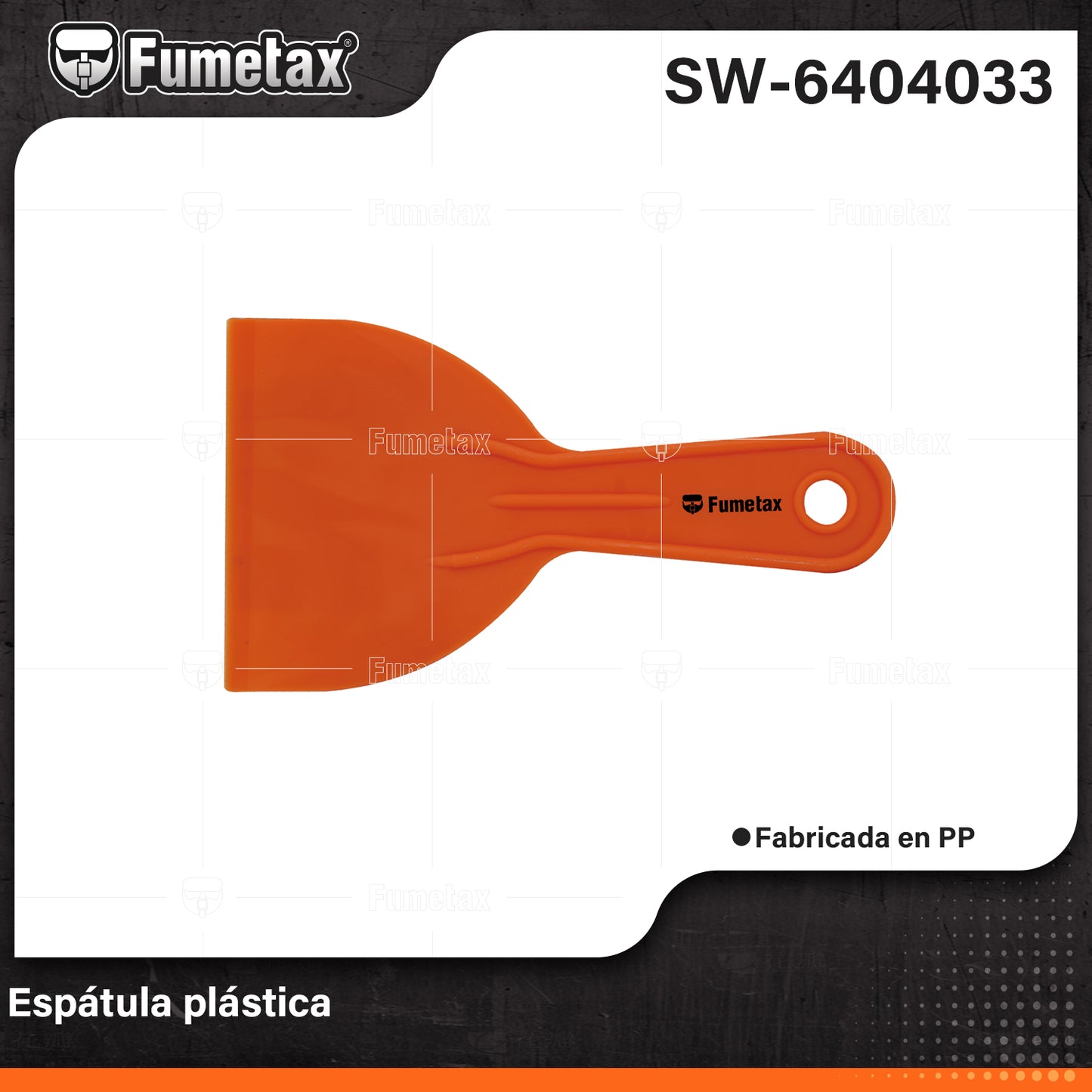 SW-6404033-(Caja master 1 CTN=240 SKU)-(MOQ 12 SKU)-Espátula plástica
Fabricada en polipropileno