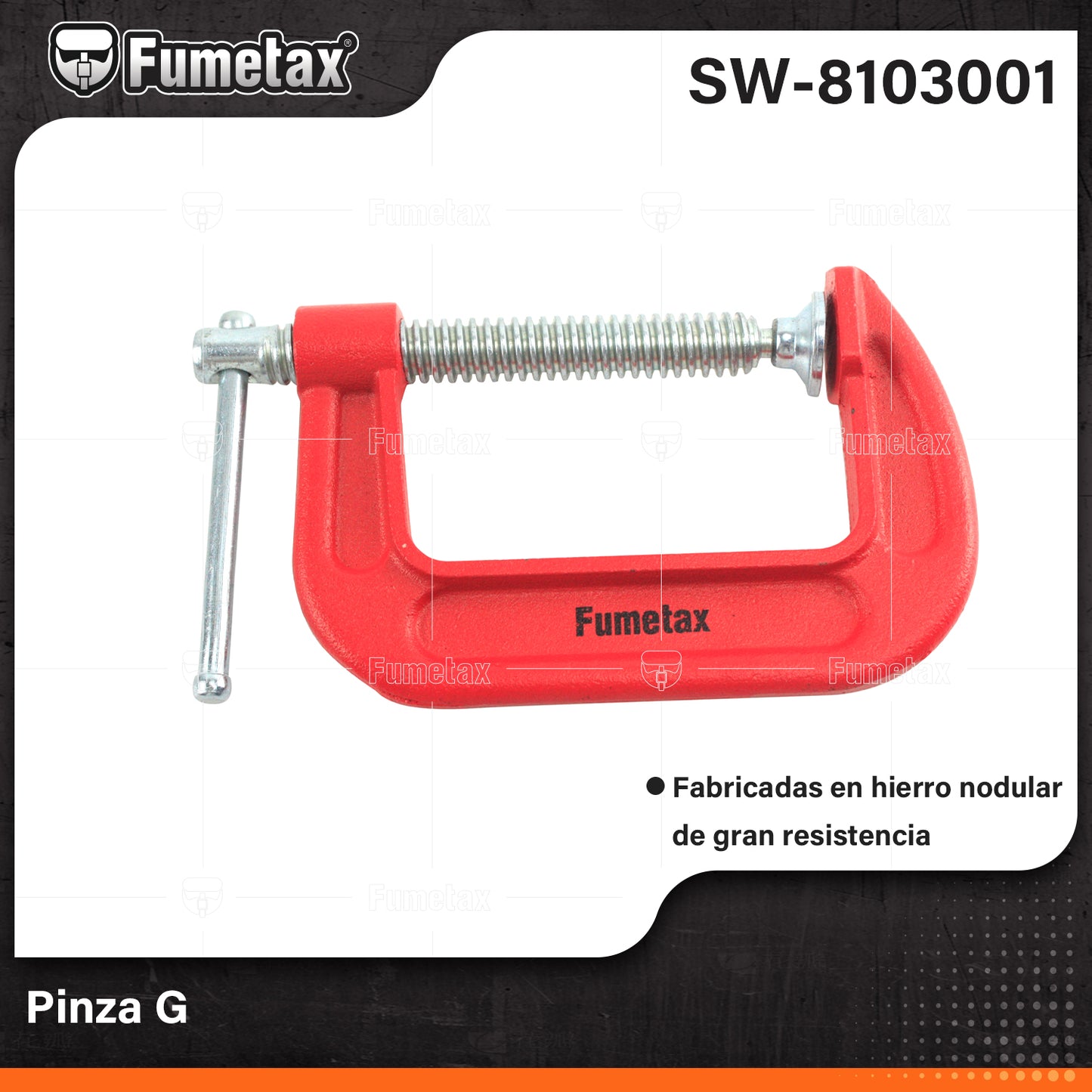 SW-8103001-(Caja master 1 CTN=200 SKU)-(MOQ 20 SKU)-Cuerpo de hierro para mayor resistencia y durabilidad
Mordazas grandes que proporcionan mayor estabilidad