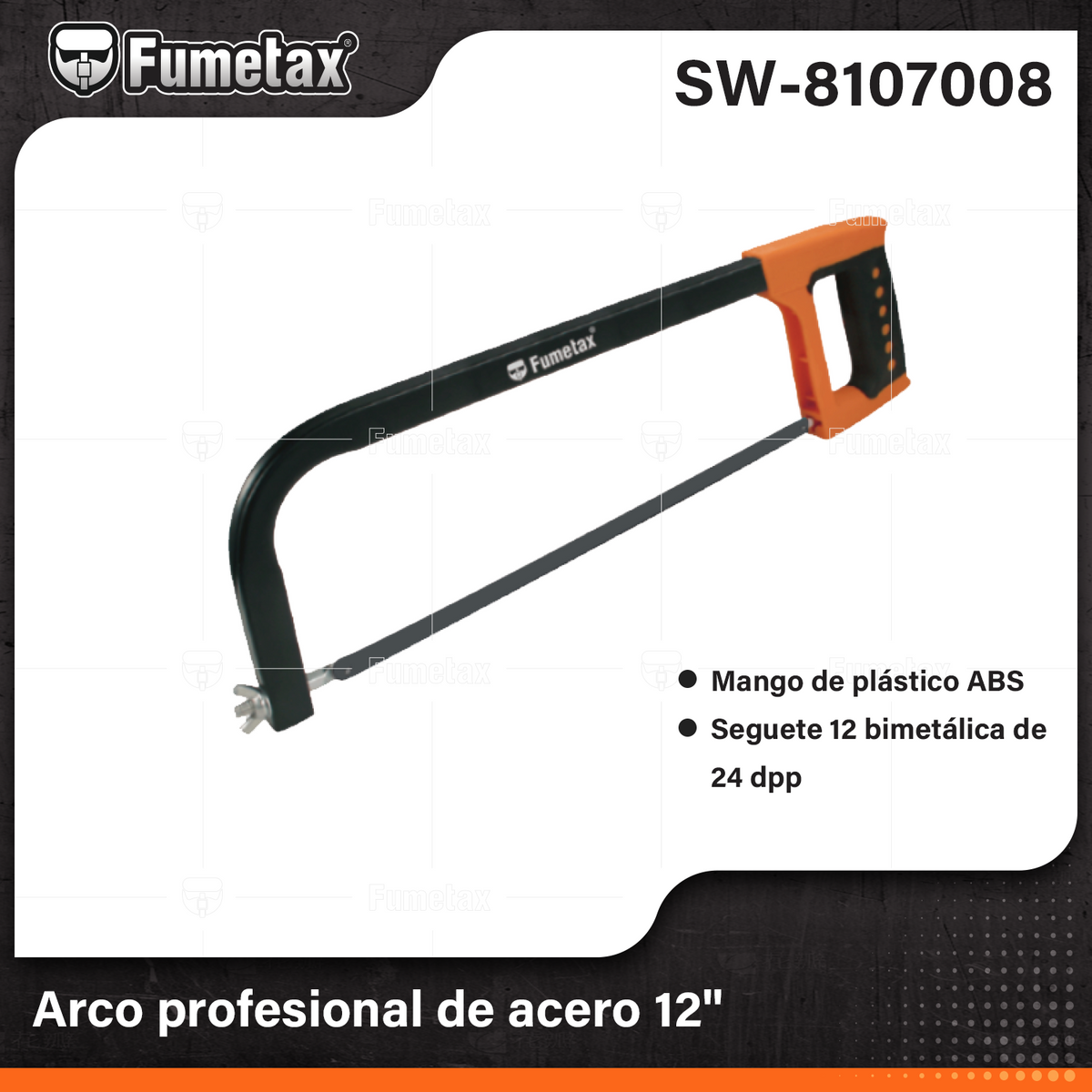 SW-8107008-(Caja master 1 CTN=48 SKU)-(MOQ 12 SKU)-Arco para segueta
Mango fabricado en ABS yPPR