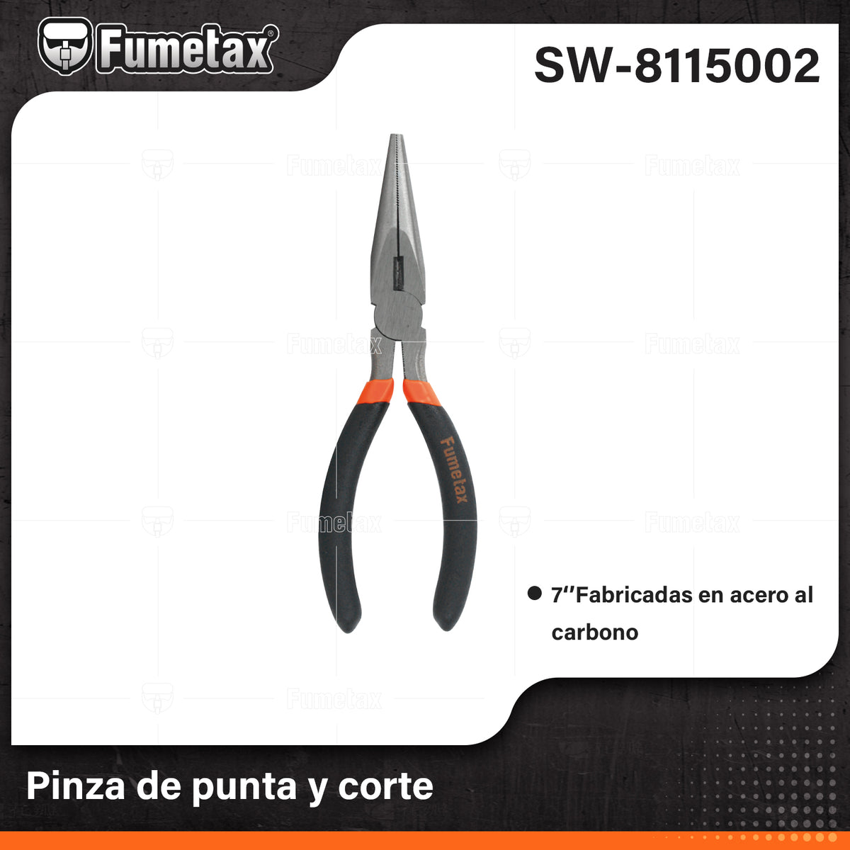 SW-8115002-(Caja master 1 CTN=60 SKU)-(MOQ 6 SKU)-Pinza de punta y corte
Fabricadas en acero al carbono