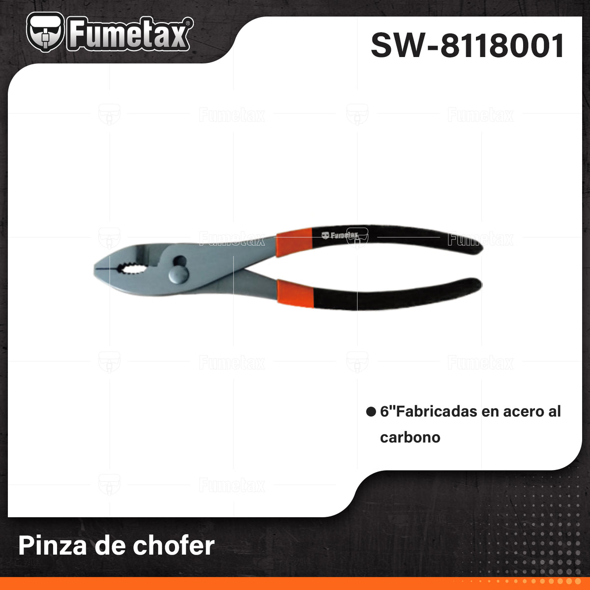 SW-8118001-(Caja master 1 CTN=96 SKU)-(MOQ 6 SKU)-Pinza de chofer
Fabricadas en acero al carbono