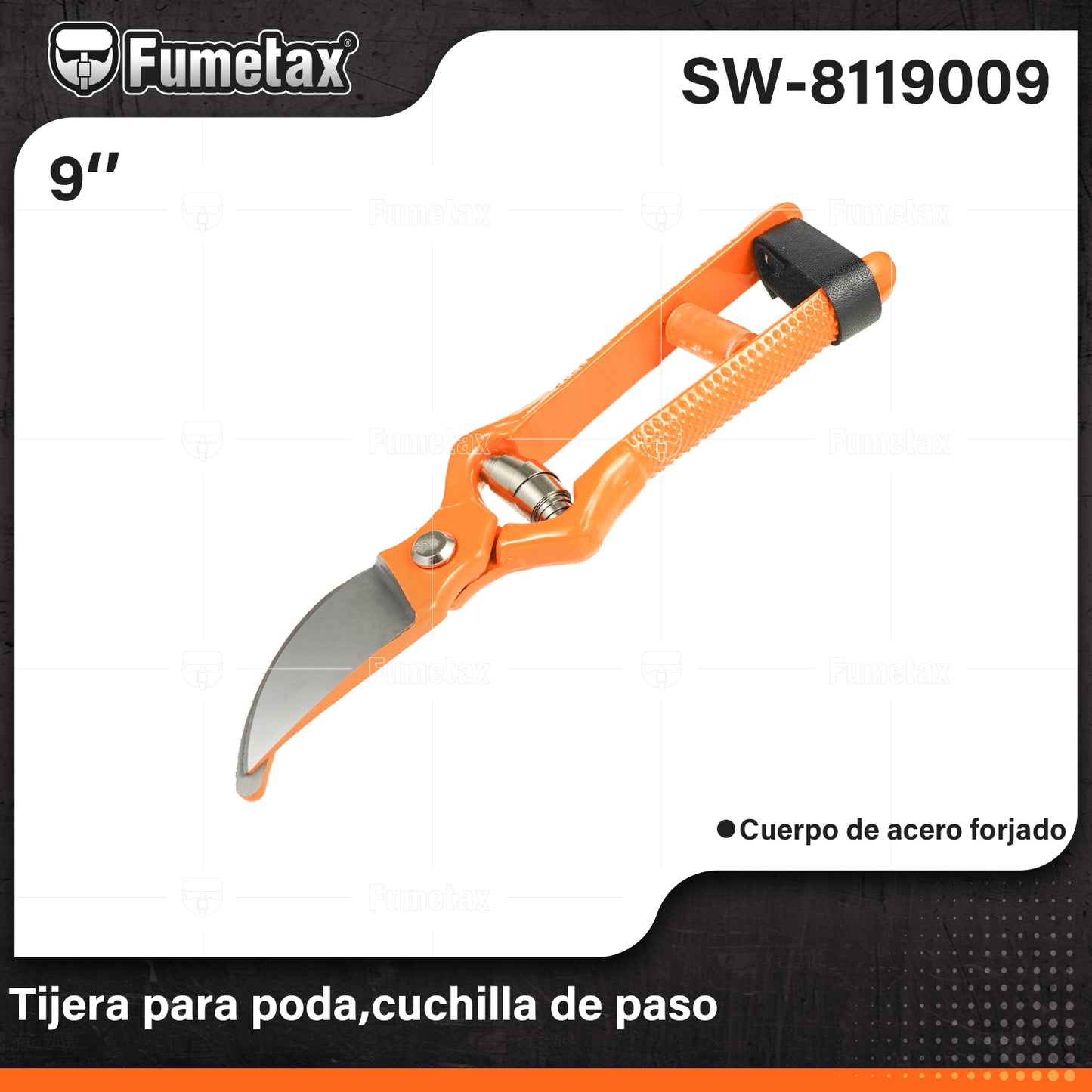 SW-8119009-(Caja master 1 CTN=36 SKU)-(MOQ 1 SKU)-Tijera forjada para poda
Cuchillas fabricadas en acero con tratamiento térmico para evitar fracturas