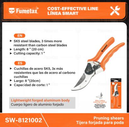 SW-8121002-(Caja master 1 CTN=60 SKU)-(MOQ 1 SKU)-Cuerpo ligero de aluminio forjado
Cuchillas de acero SK5, 3x más resistentes que las de acero al carbono