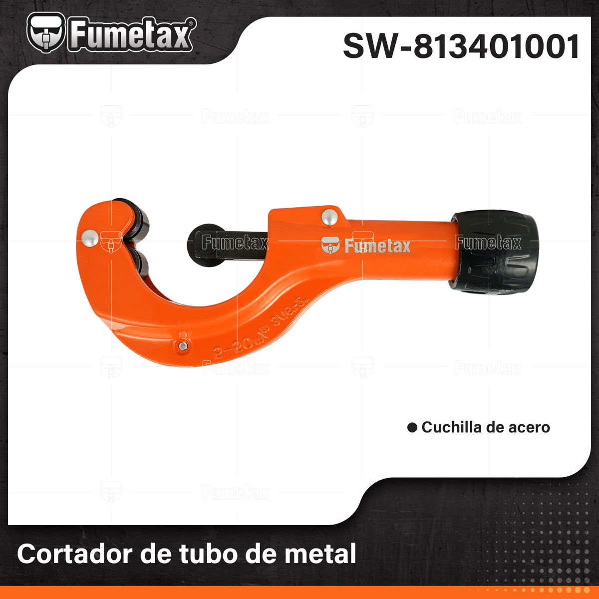 SW-813401001-(Caja master 1 CTN=50 SKU)-(MOQ 1 SKU)-Cuerpo de aluminio
Rango de corte:3/16"-2"